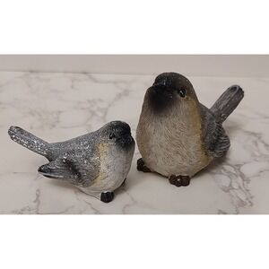 RAZ 3504928 Graphic Woodland Winter Sparkly Song Birds Set of 2. B6